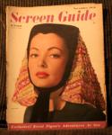 SCREEN GUIDE MAG, NOVEMBER 1946 GENE TIERNEY