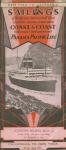 PANAMA PACIFIC LINE AIR,RAIL,WATER BROCHURE 1929