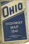 OHIO HIGHWAY MAP 1941