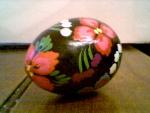 Russian hand painted wooden Easter egg