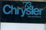 Owner's Manual, 1973 Chrysler