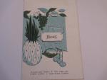 Hicks Restaurant- NYC & Palm Beach- Vintage Menu