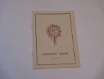 Crescent House Restau. Vintage menu 7/1968 Japanese