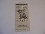 Chowning's Tavern-Williamsburg, VA. -Menu July, 1961