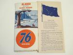 Alaska and Alaska Highway Vintage 76 Union Gas Map
