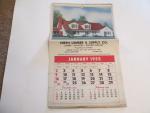 1955 Wall Calendar- Hirsh Lumber- Carnegie, Pa.