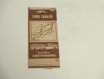 Greyhound Bus Timetable 10/27/57 New York to Boston