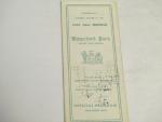 Waterford Park Race Track Program 10/25/1952