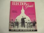 Election Guide Nationwide Political Survey 1954