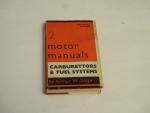 Carburettors & Fuel Systems- Arthur Judge-5th ed 1953