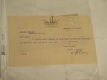 Vance & Gibson Attorneys 1928- Invoice/Letter