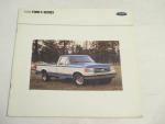 Ford F- Series- 1990 New Car Ad Pamphlet