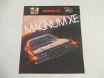 Dodge Magnum XE- 1979- Total Driving Experience