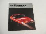 Ford EXP- 1982 New Car Ad Pamphlet with Photos