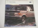 Ford F Series- 1989- New Car Ad Pamphlet