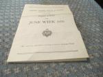 U.S. Naval Academy 1956 June Week Program