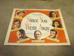 Since Went Away Re-Released Original Half Sheet1956