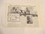 Civil War Times Illustrated- 2/1960 - Vol.1 No. 10