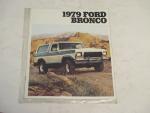 Ford Bronco 1979- Auto Advertising Pamphlet