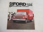Ford Econoline Chassis 1982- Auto Ad Pamphlet