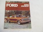 Ford Pickup 1980- Truck Advertising Pamphlet