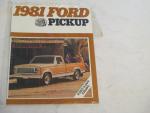 Ford Pickup 1981- Truck Advertising Pamphlet