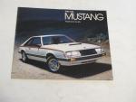 Ford Mustang 1980- Auto Advertising Pamphlet