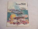 Ford Recreation Vehicles 1981- Auto Ad Pamphlet