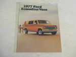 Ford Econoline Vans 1977- Automobile Ad Pamphlet
