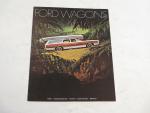 Ford Wagons 1969- Automobile Advertising Pamphlet