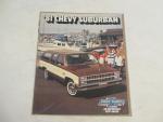 Chevy Suburban 1981- Auto Advertising Pamphlet