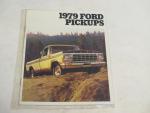 Ford Pickups 1979- Automobile Advertising Pamphlet
