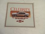 Chevrolet Celebrity 1982- Automobile Ad Pamphlet