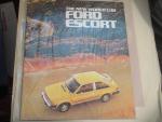 Ford Escort 1981- Automobile Advertisment Pamphlet