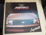 Chevrolet Astro Van 1984- Auto Advertising Pamphlet