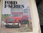 Ford F- Series 1981- Truck Advertising Pamphlet