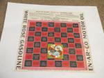 En-Ar-Co Motor Oil- Vintage Ad- Checker Board Game