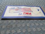 TWA Passenger Ticket 6/8/1955 Pittsburgh to NYC