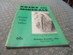 Rocks & Minerals Magazine 11/1958 Trilobite Fossil