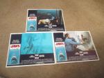 Jaws 1975 Lobby Cards # 1-2-3  5-6-7-8 Roy Scheider