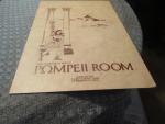 Pompeii Room Restaurant 1960's Breakfast Menu