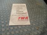 TWA 1950's Passport/Currency/Customs Information