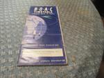 British Overseas Airways 11/1951 Schedules/Fares