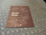 Harbor House Restaurant Mini Postcard Menu 1950's