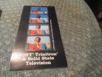 Sony Trinitron Television Promotion Pamphlet 1970's