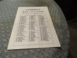 Gimbel's Department Store- Radio/TV Guide 1950's