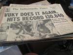 Indianapolis Times 5/31/1954 Bill Vukovich wins Indy