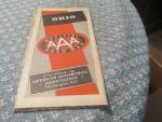 Ohio Road Map 1950's  American Auto Association