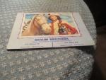 Braum Brothers Food Service 1953 Wall Calendar