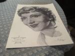 Claudette Colbert 1934 Oscar for Best Actress- Portrait